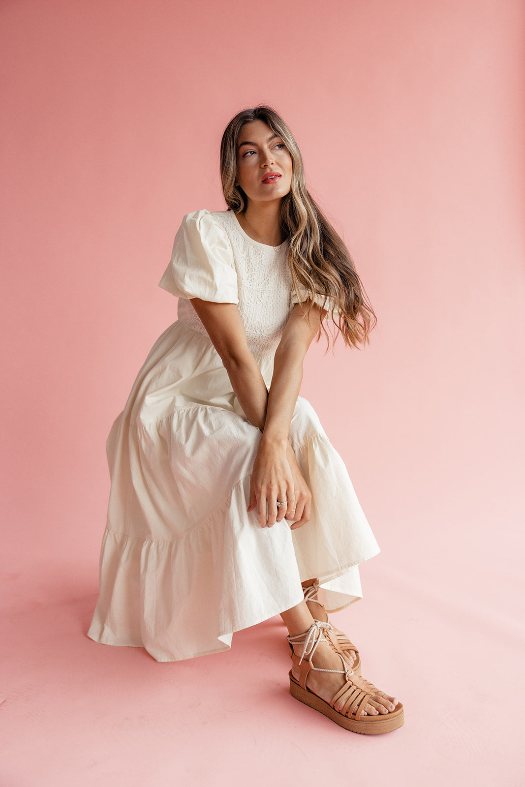 Ma Cherie Embroidered Dress