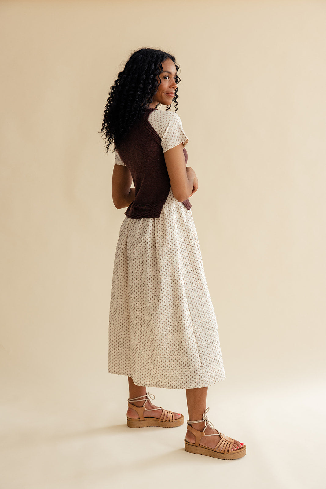 Dawn Breaks Sweater Vest Dress