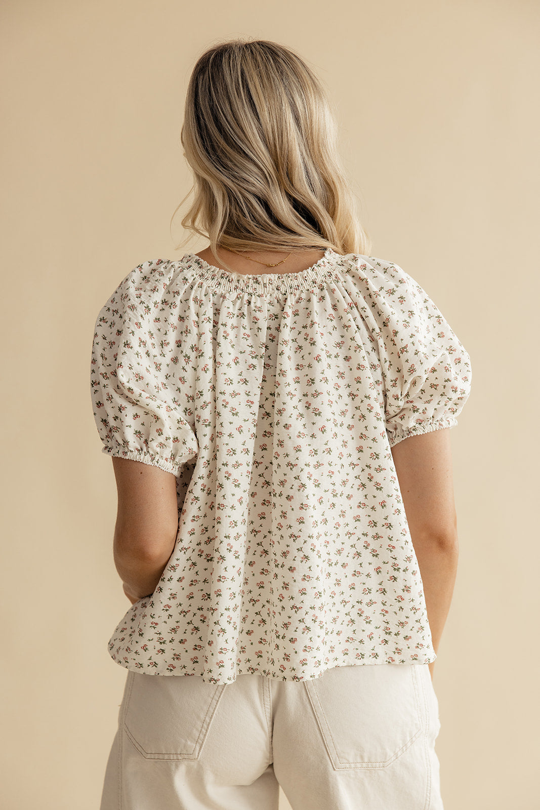 Lucia Floral Puff Sleeve Blouse