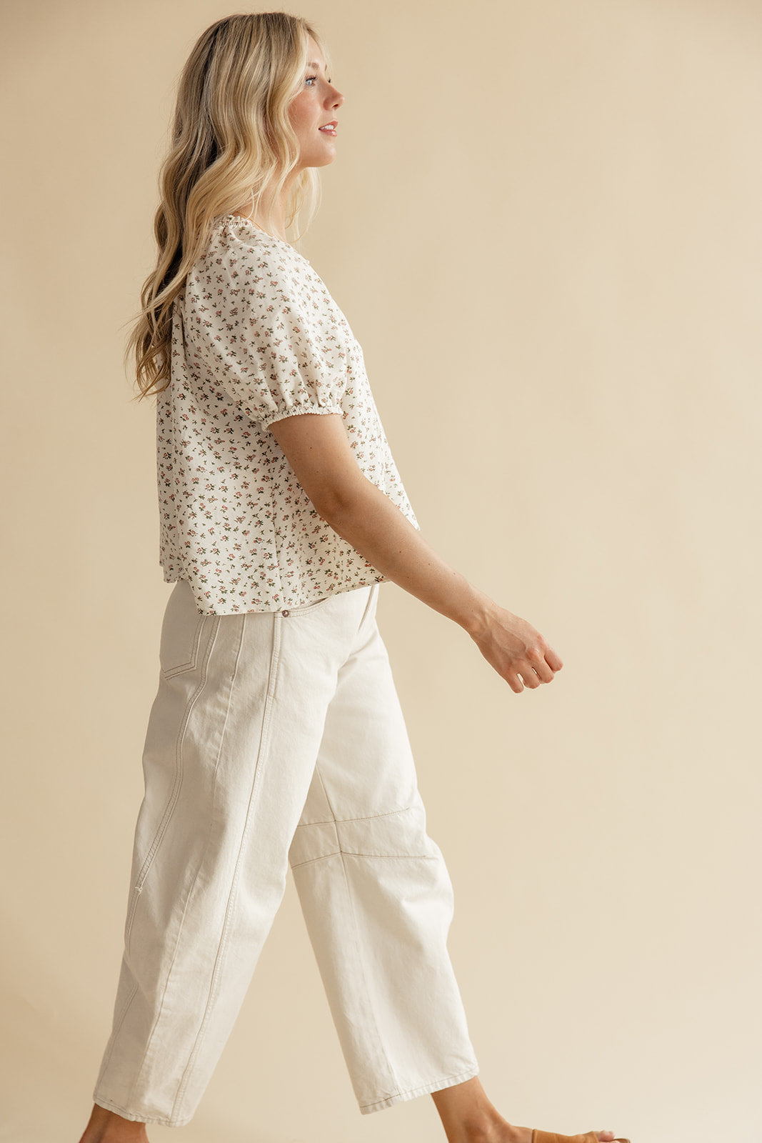 Lucia Floral Puff Sleeve Blouse
