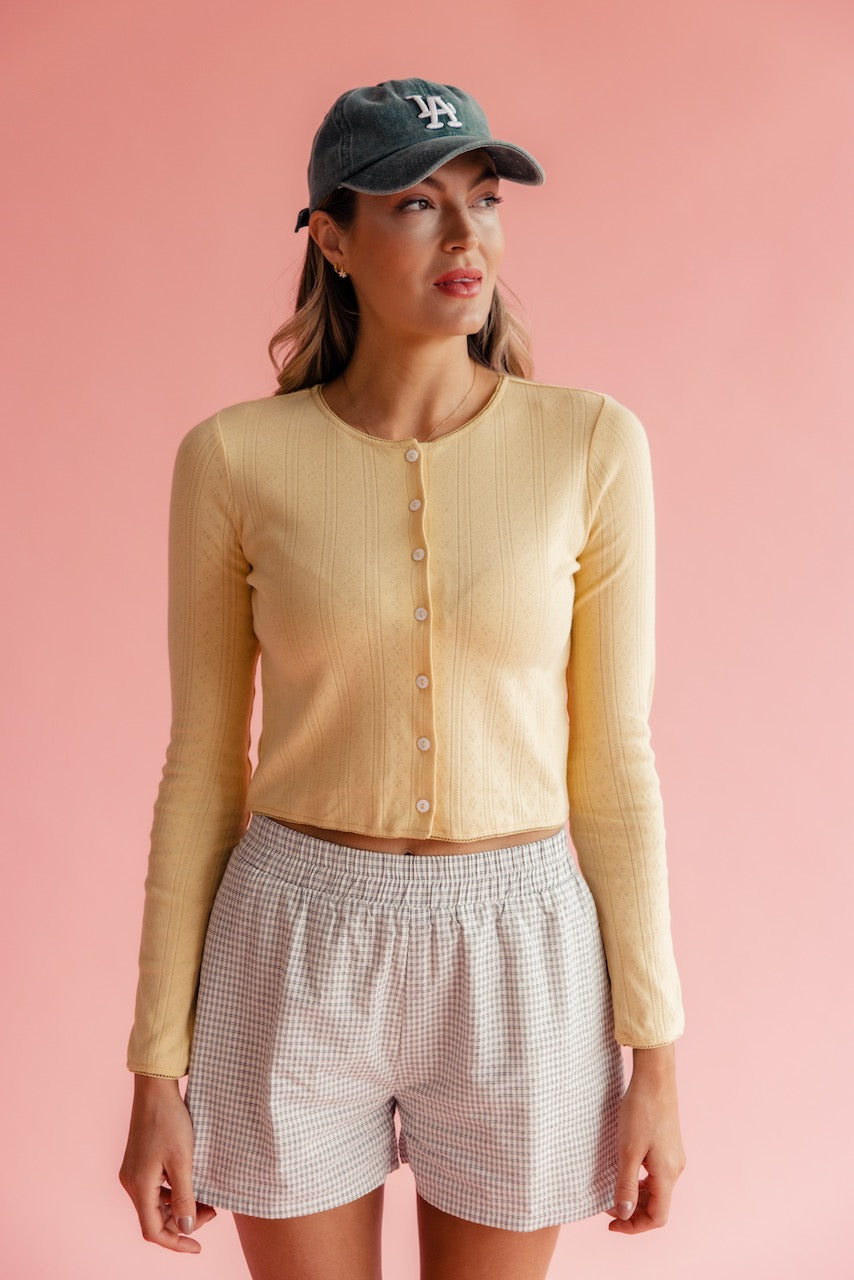 Just Friends Pointelle Cardigan