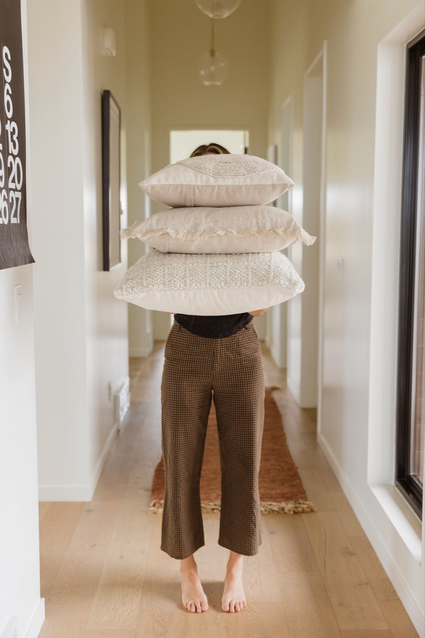 Fickle Heart Fringe Pillow