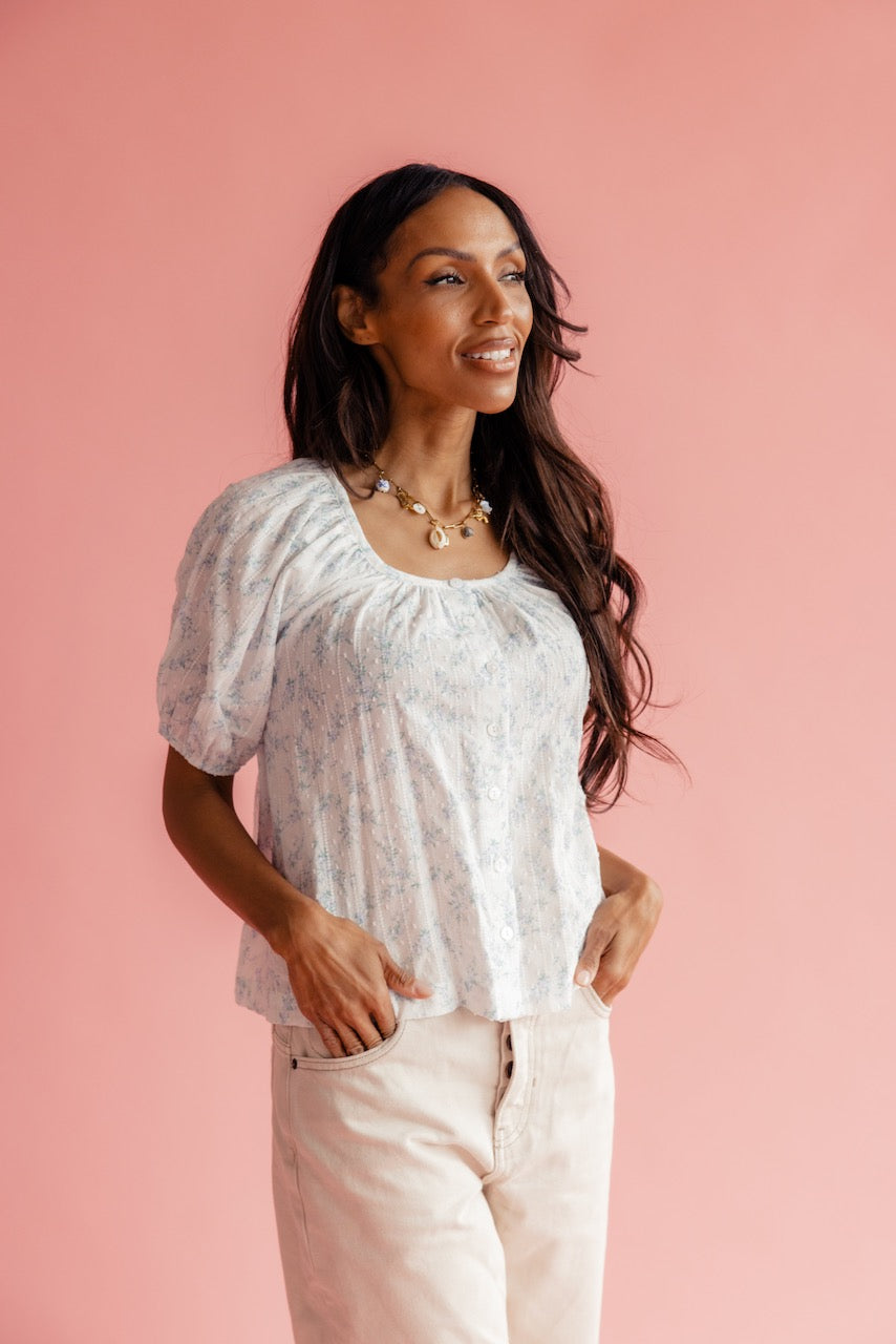 Vivian Button Blouse