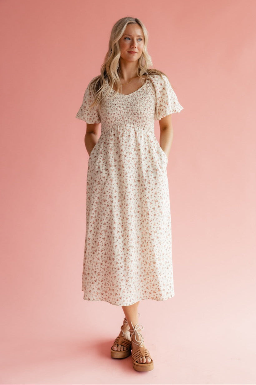 Linnea Floral Smocked Dress