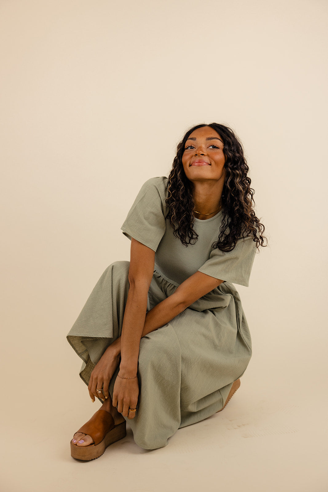 Shauna Flutter Sleeve Dress