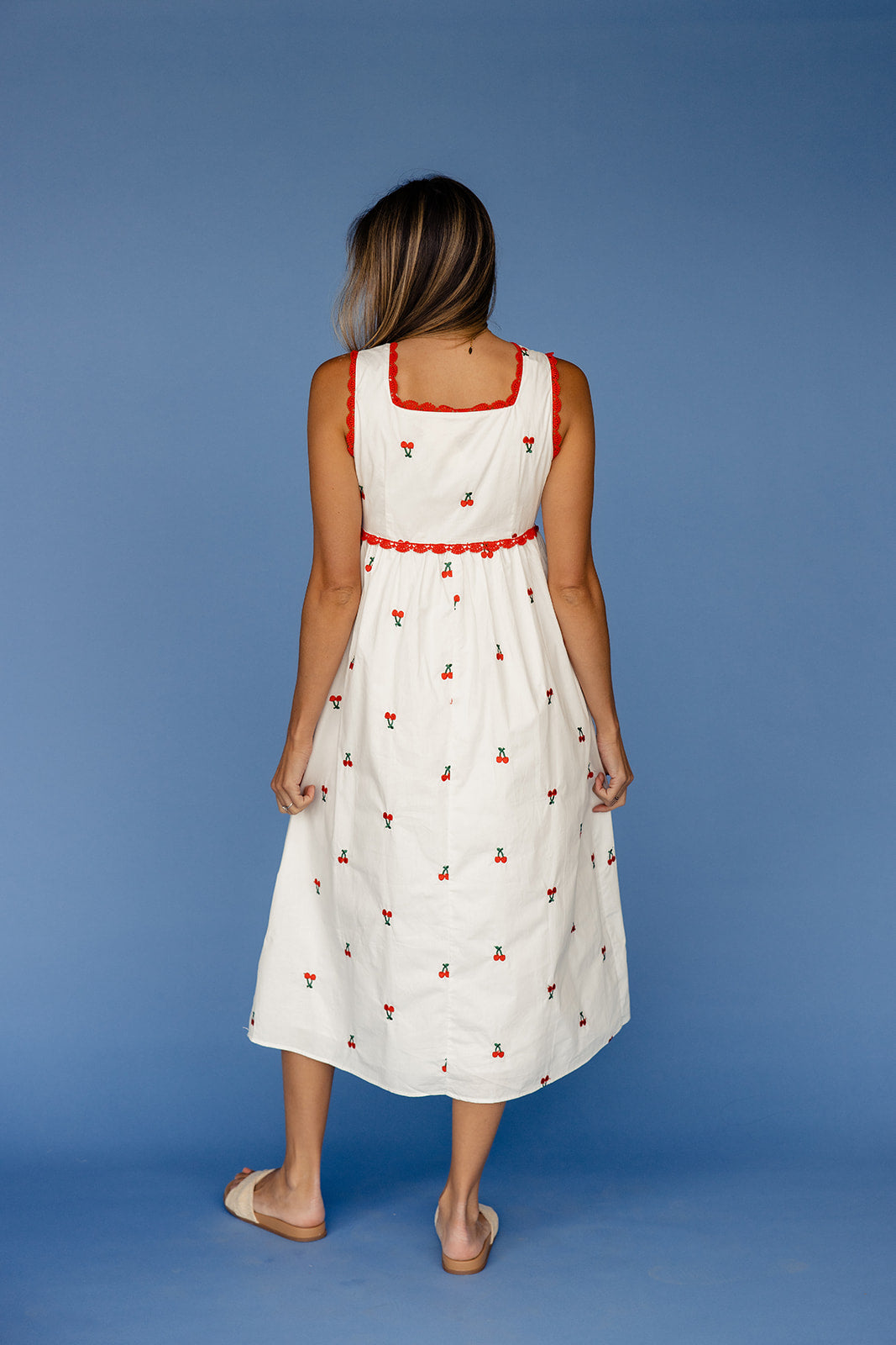 Cherry Pie Lace Trim Dress