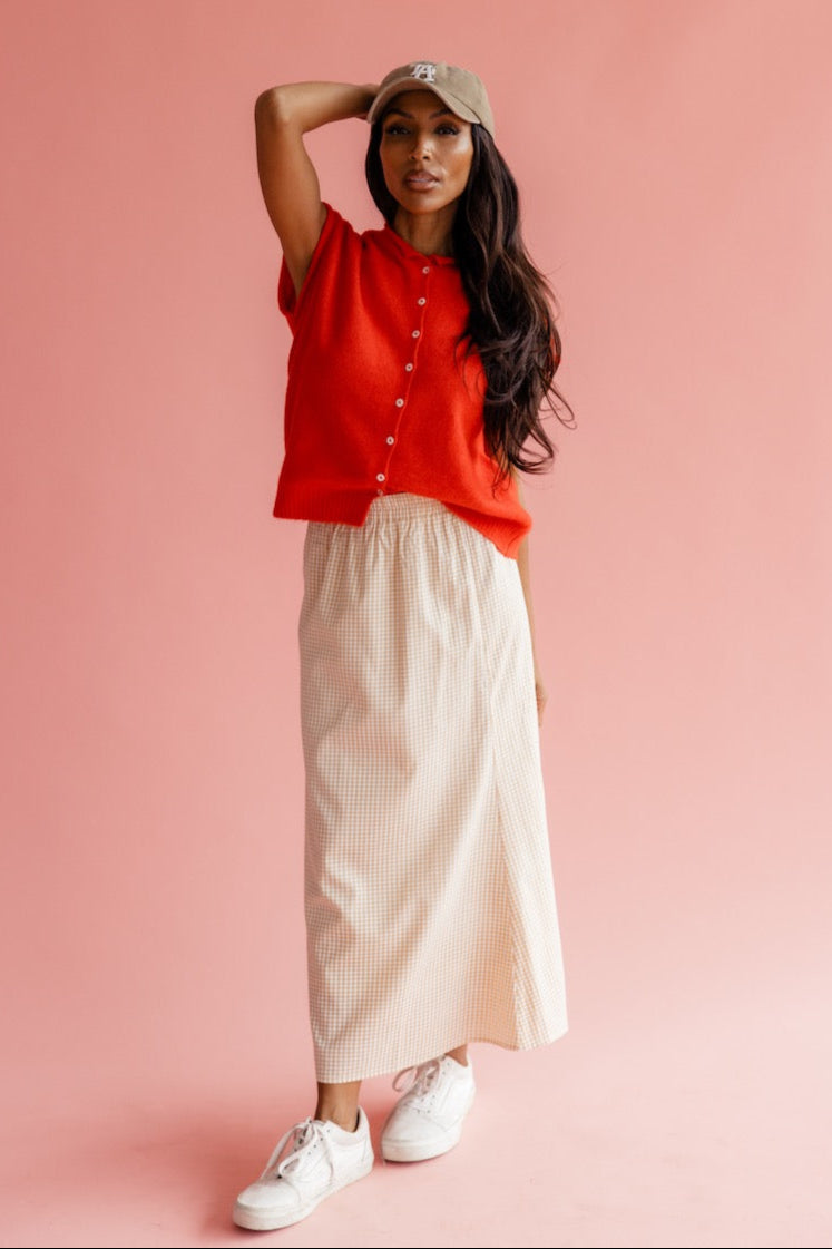 Perfect Strangers Gingham Skirt