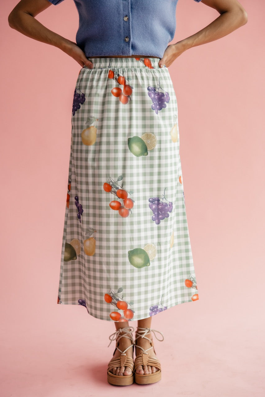 Fresh Picked Gingham Skirt