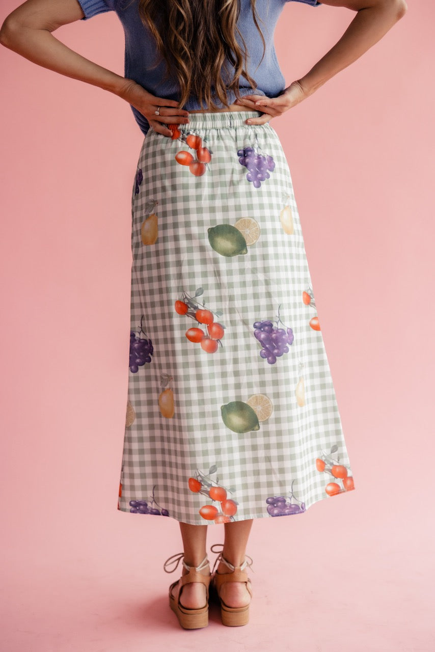 Fresh Picked Gingham Skirt