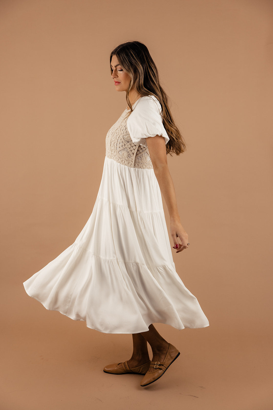 Feels Like Home Crochet Dress