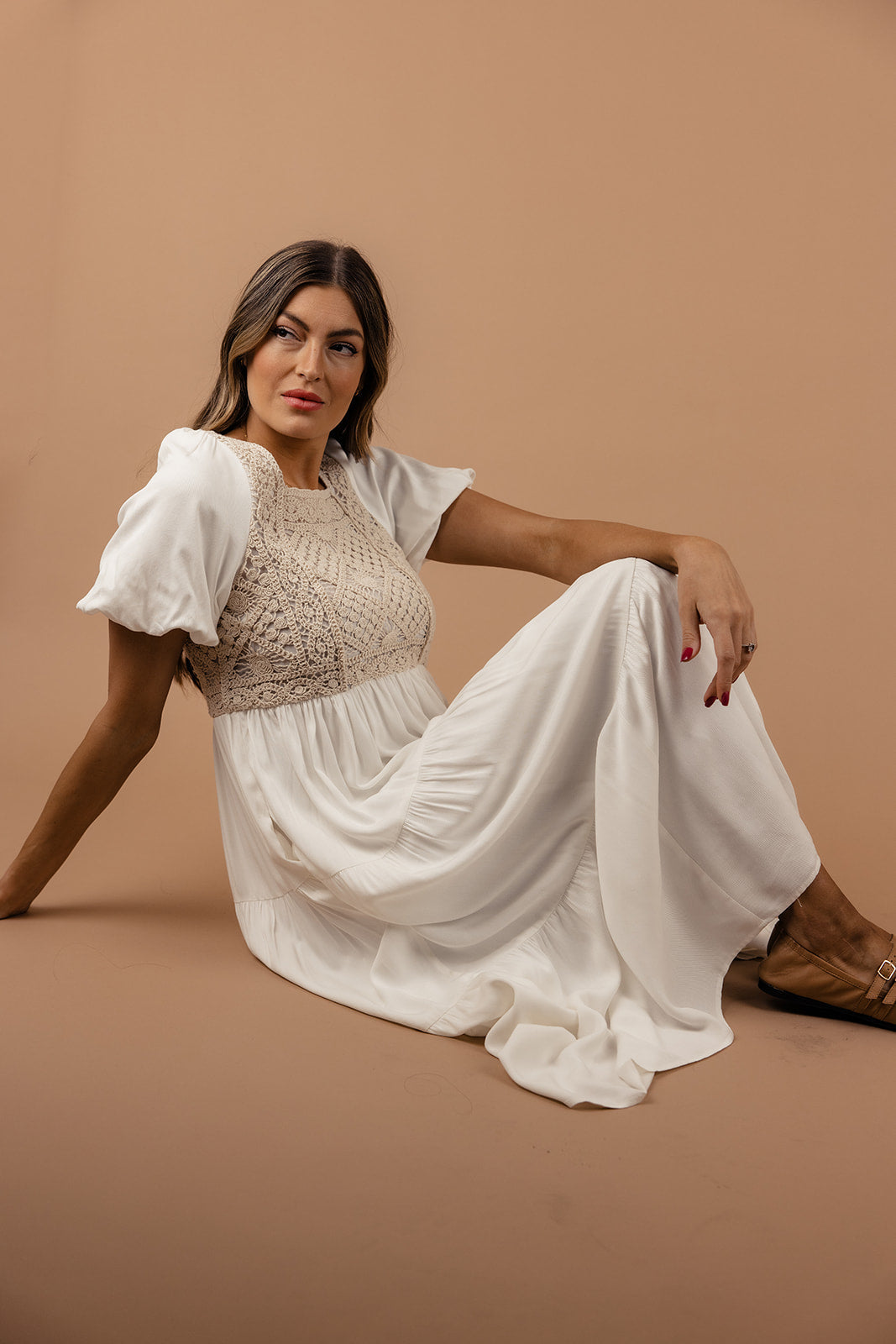 Feels Like Home Crochet Dress