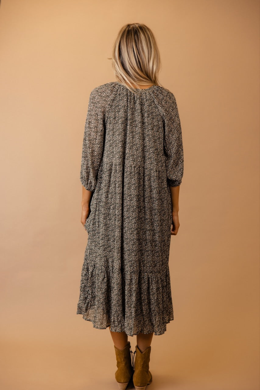 Valley of Your Heart Puff Sleeve Dress