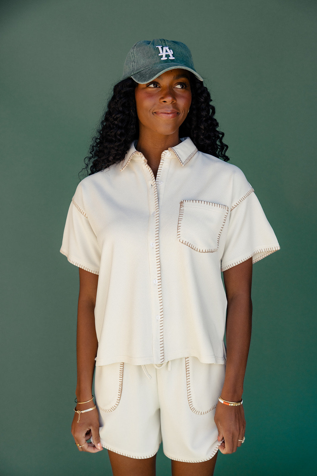 Indya Button Up Top