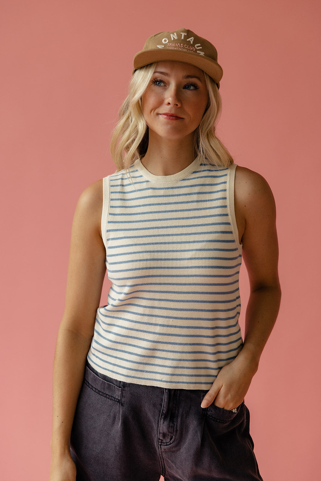 Lenny Striped Sweater Tank