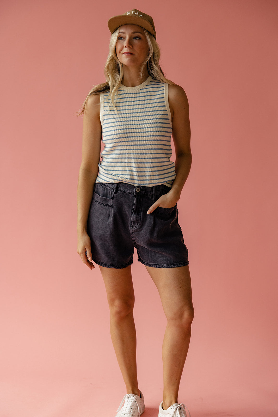 Lenny Striped Sweater Tank