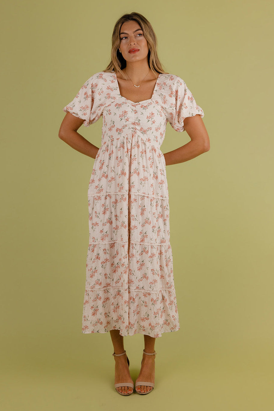 Serenity Floral Tiered Dress