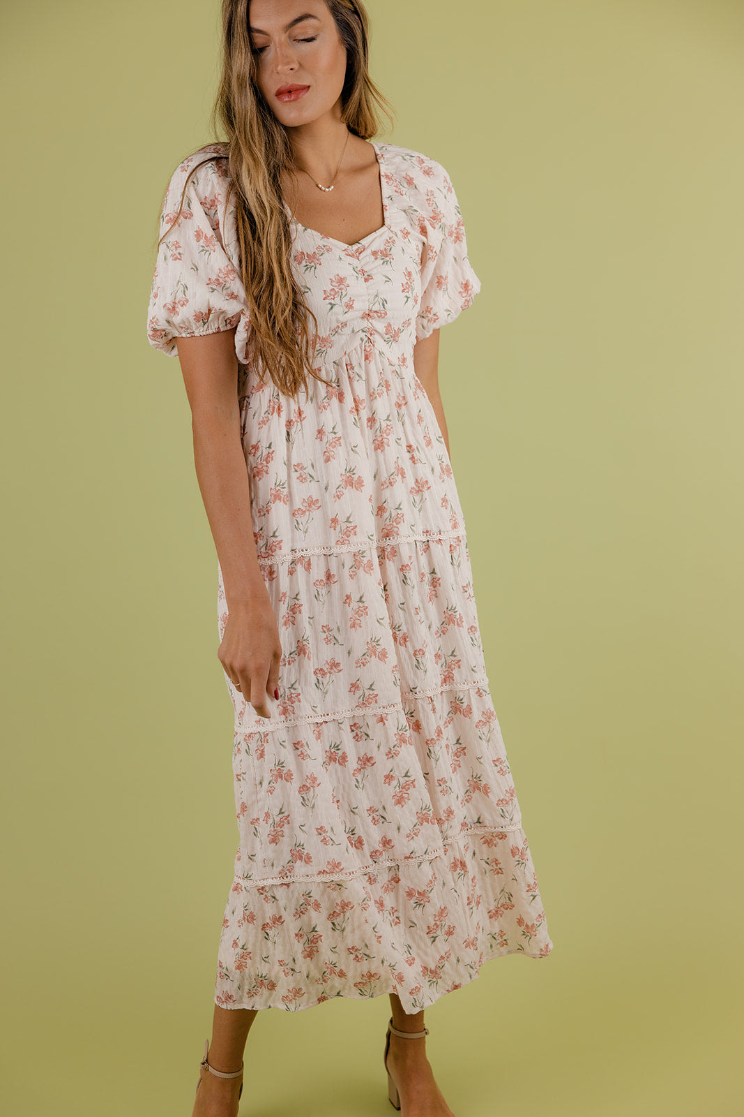 Serenity Floral Tiered Dress