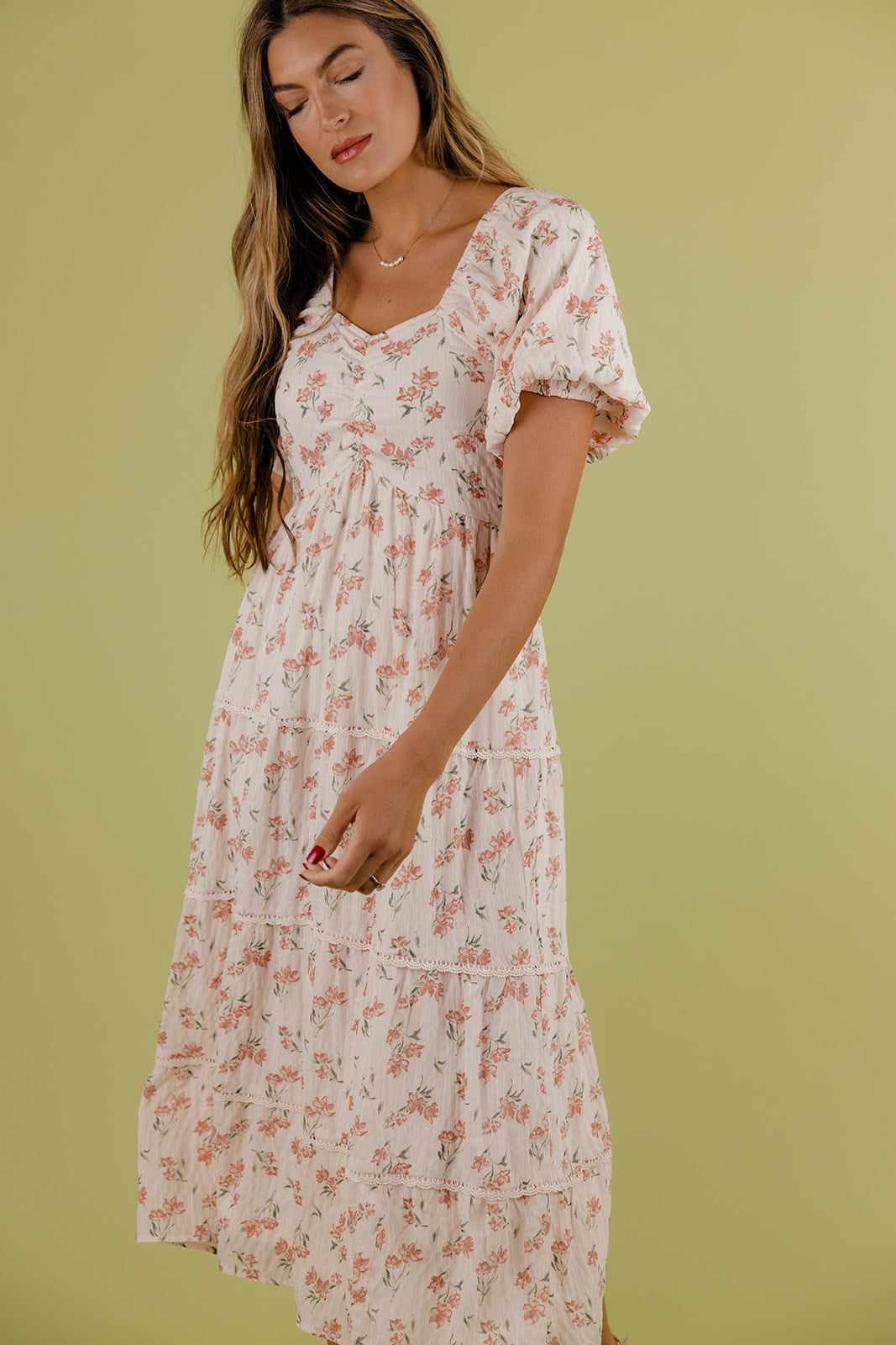 Serenity Floral Tiered Dress