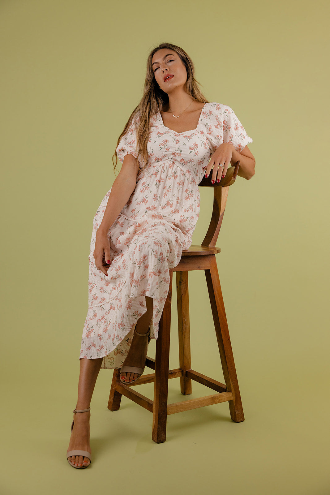 Serenity Floral Tiered Dress