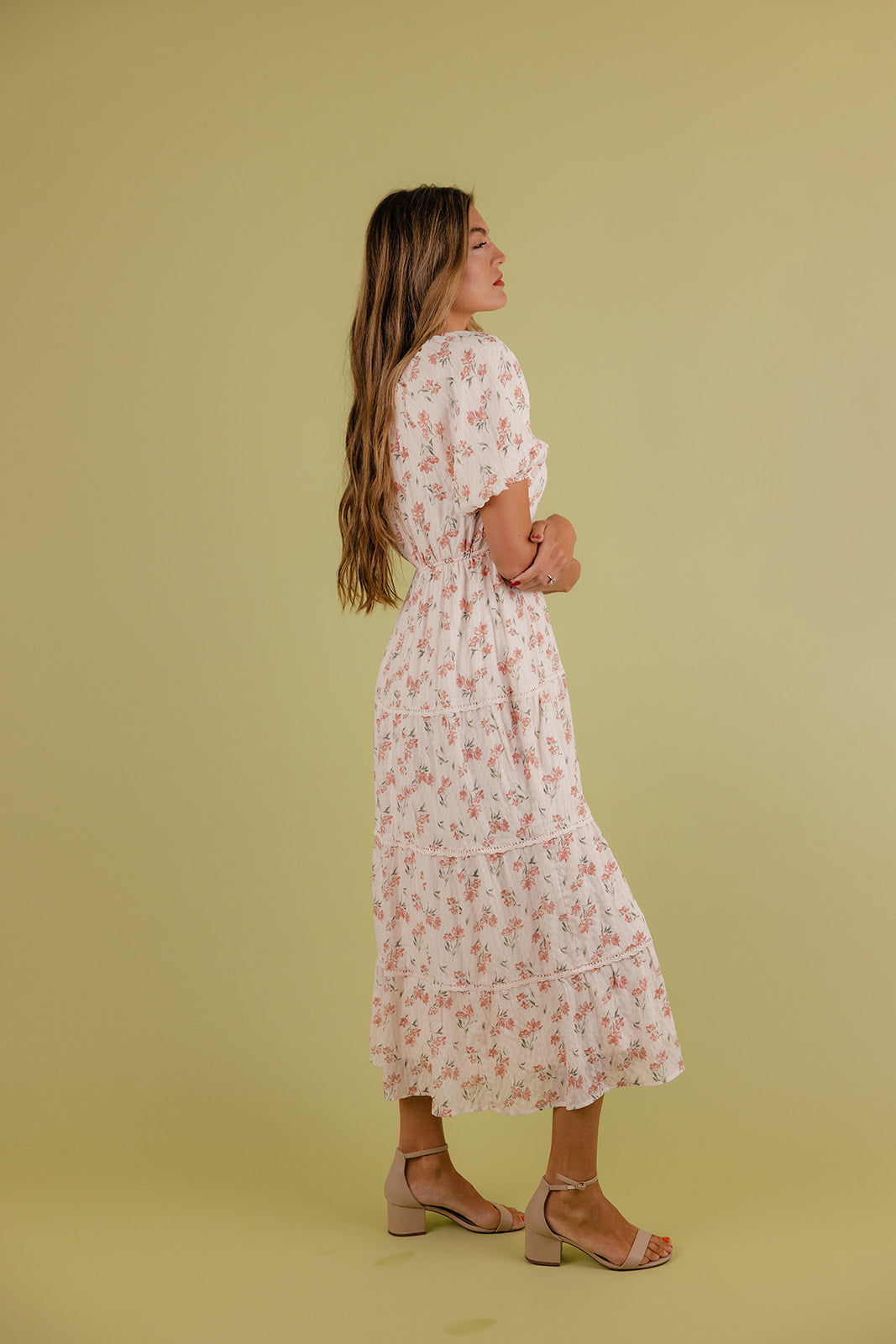 Serenity Floral Tiered Dress