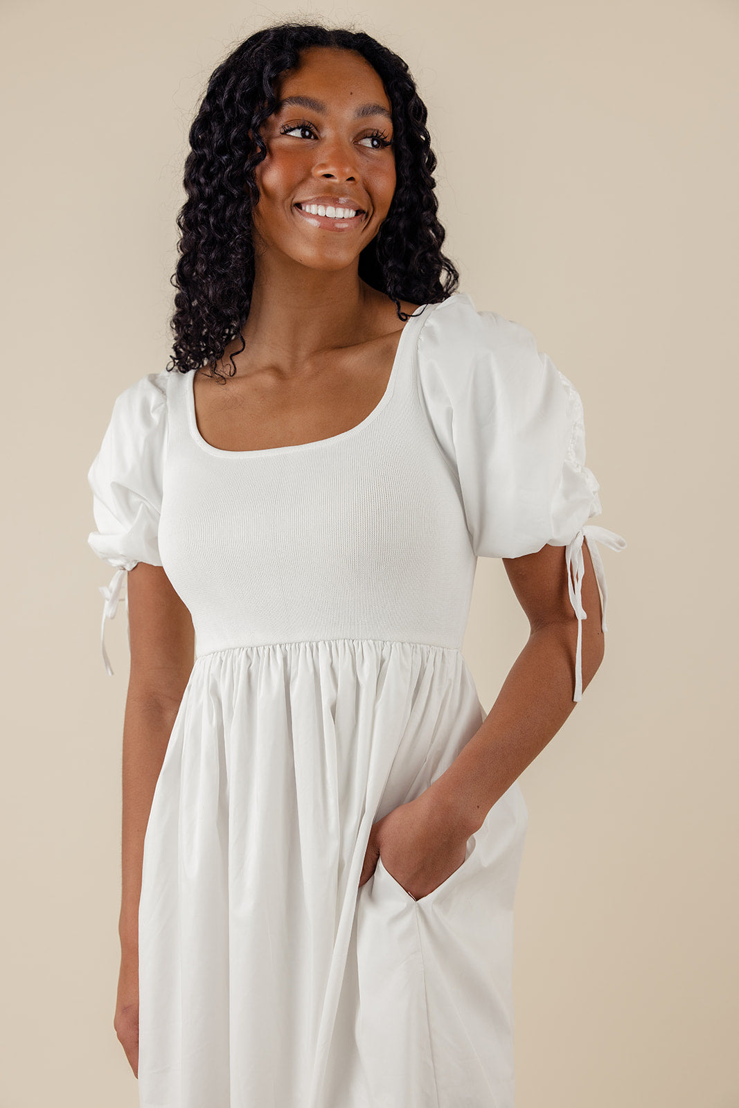 Crystal Clear Tie Dress