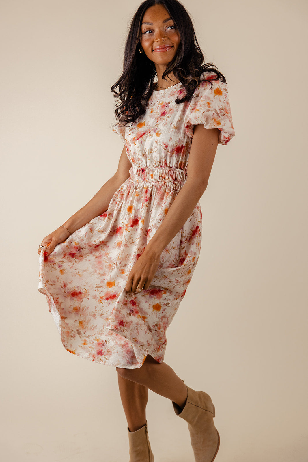 Hestia Puff Sleeve Dress