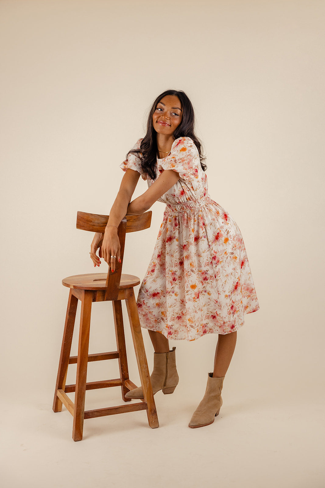 Hestia Puff Sleeve Dress