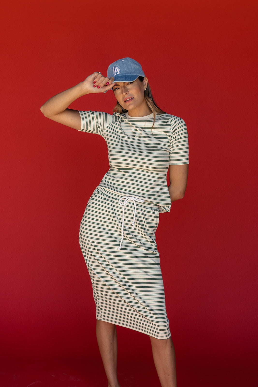 Myla Striped Skirt