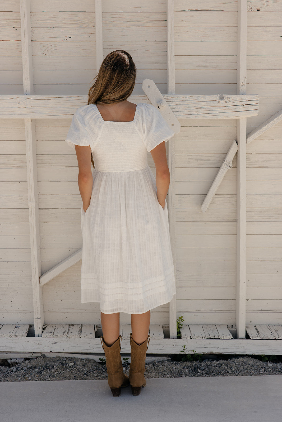 Call Me Back Textured Dress