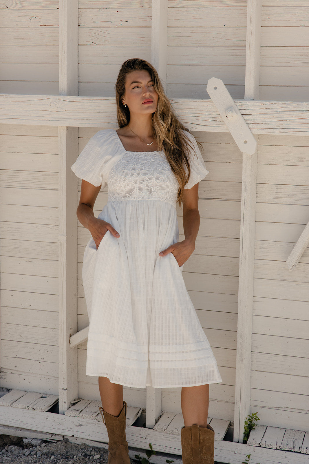 Call Me Back Textured Dress