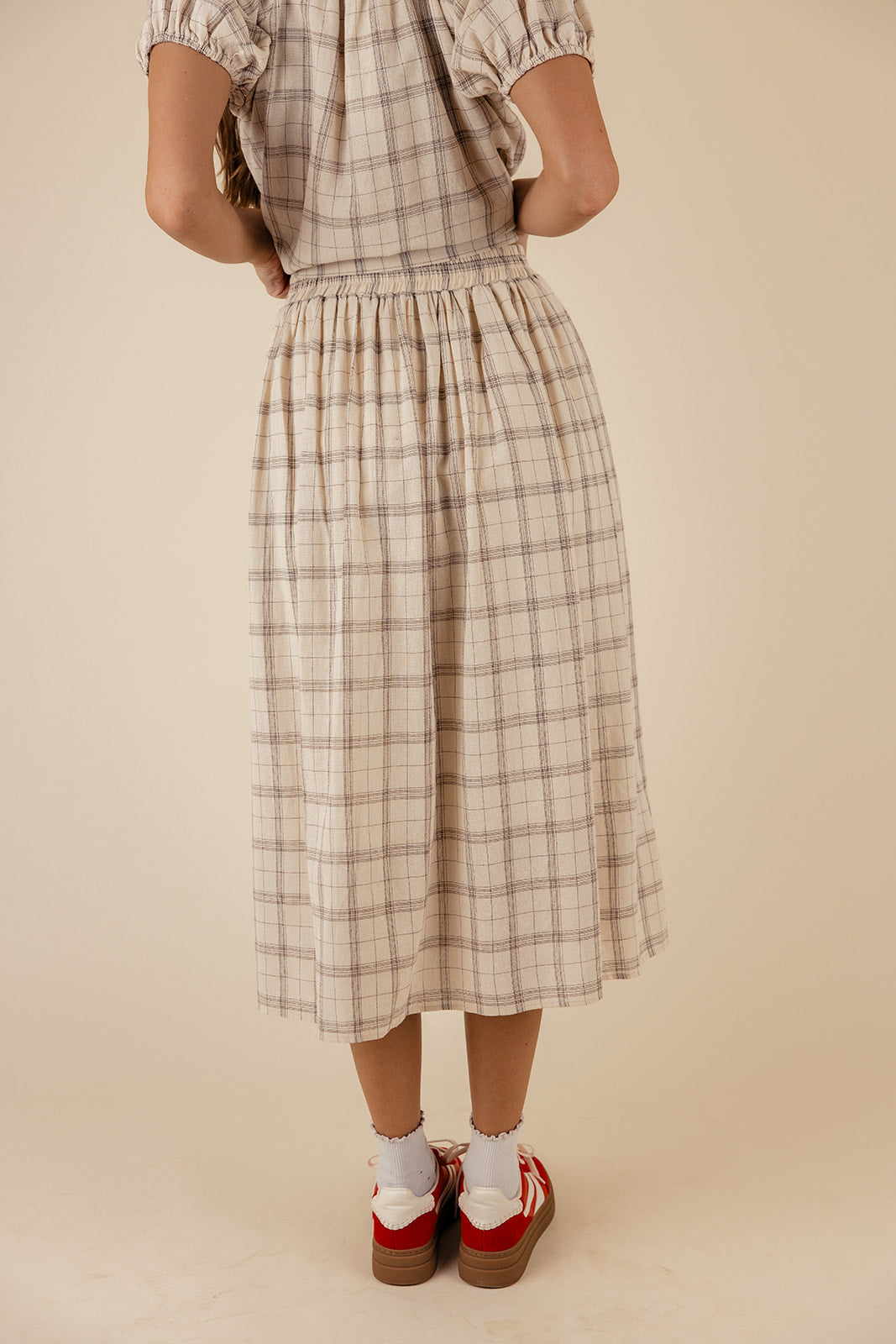 Coretta Plaid Skirt