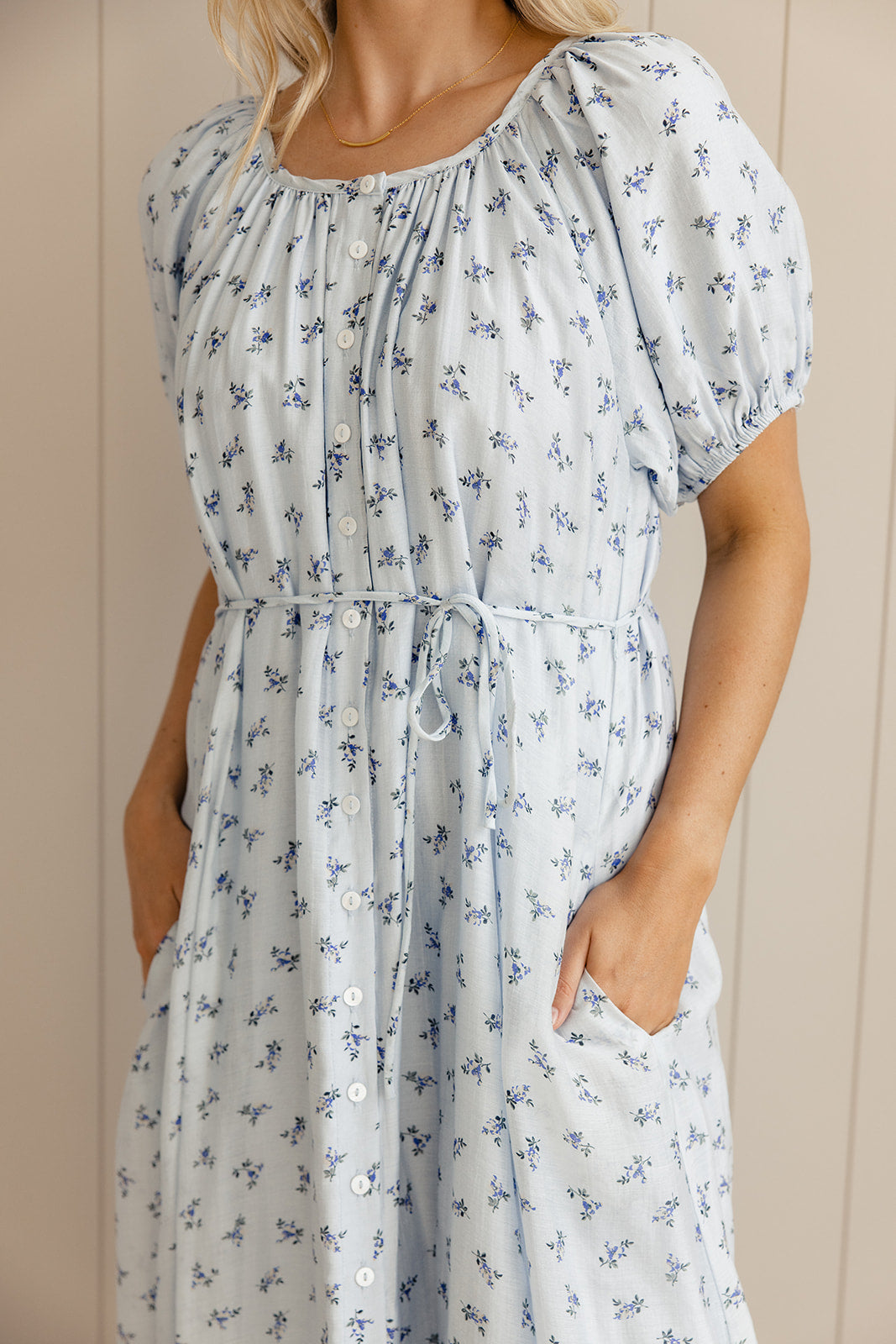 Wandering Free Button Dress