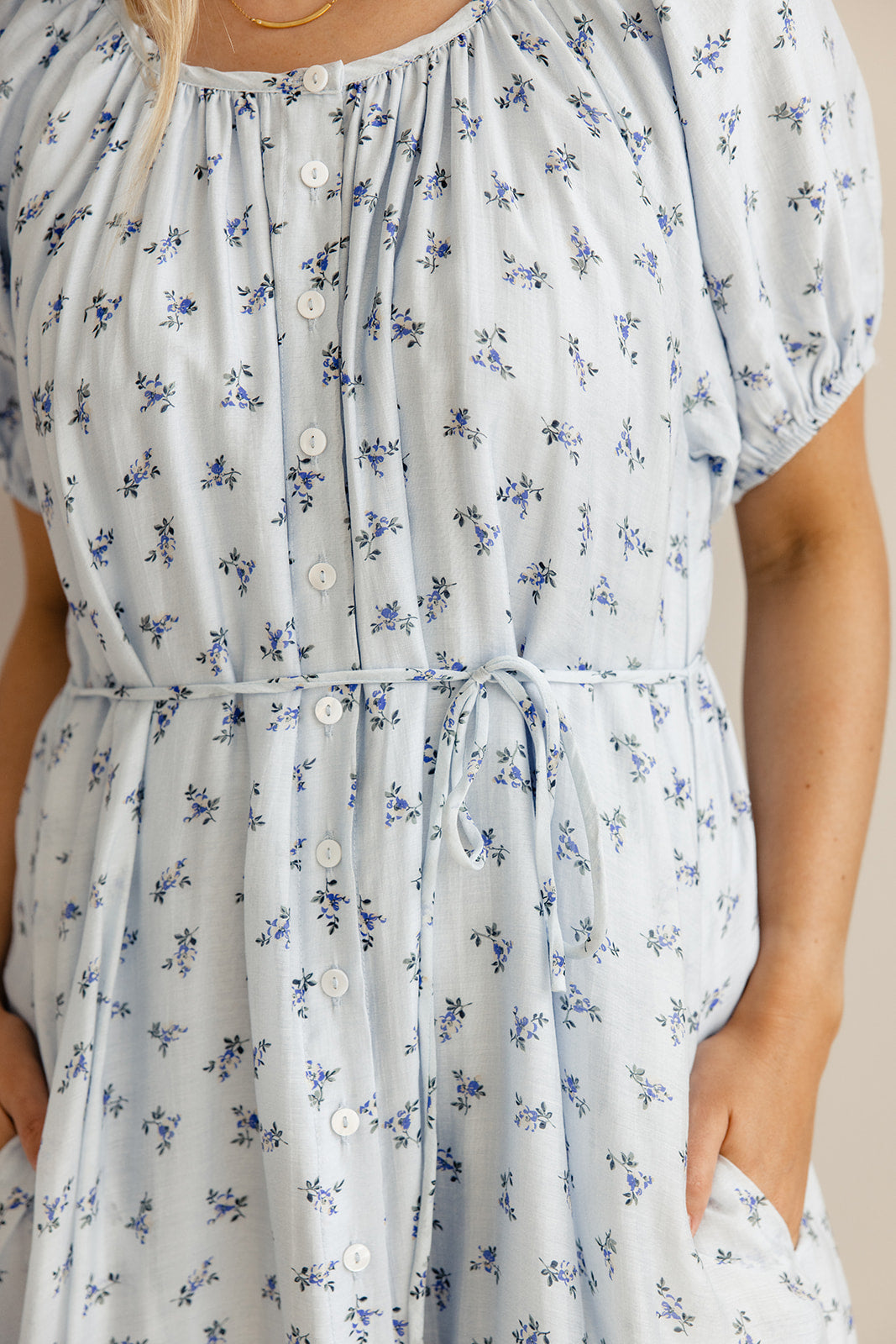 Wandering Free Button Dress