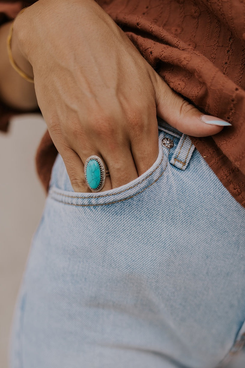 ROOLEE Silver Linings Turquoise Ring