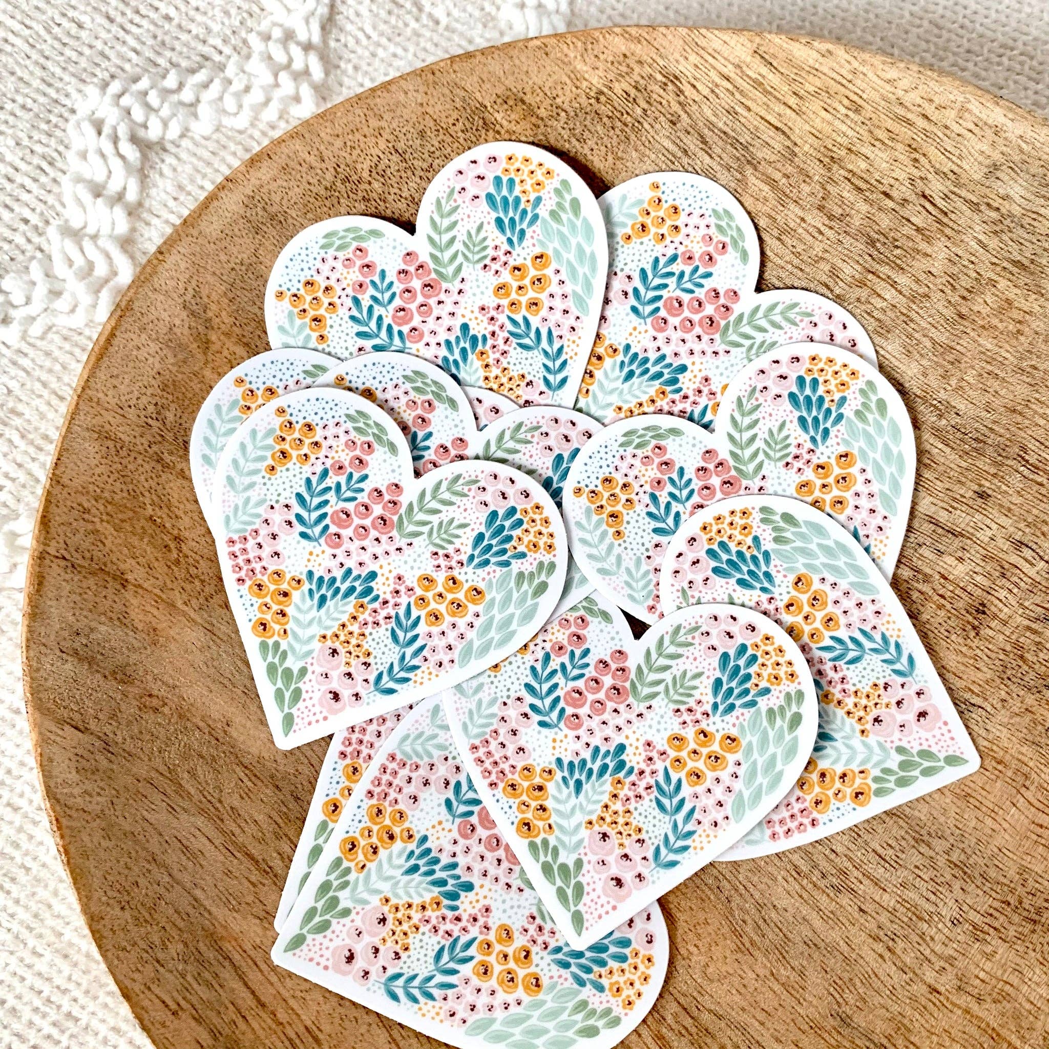 Floral Heart Sticker