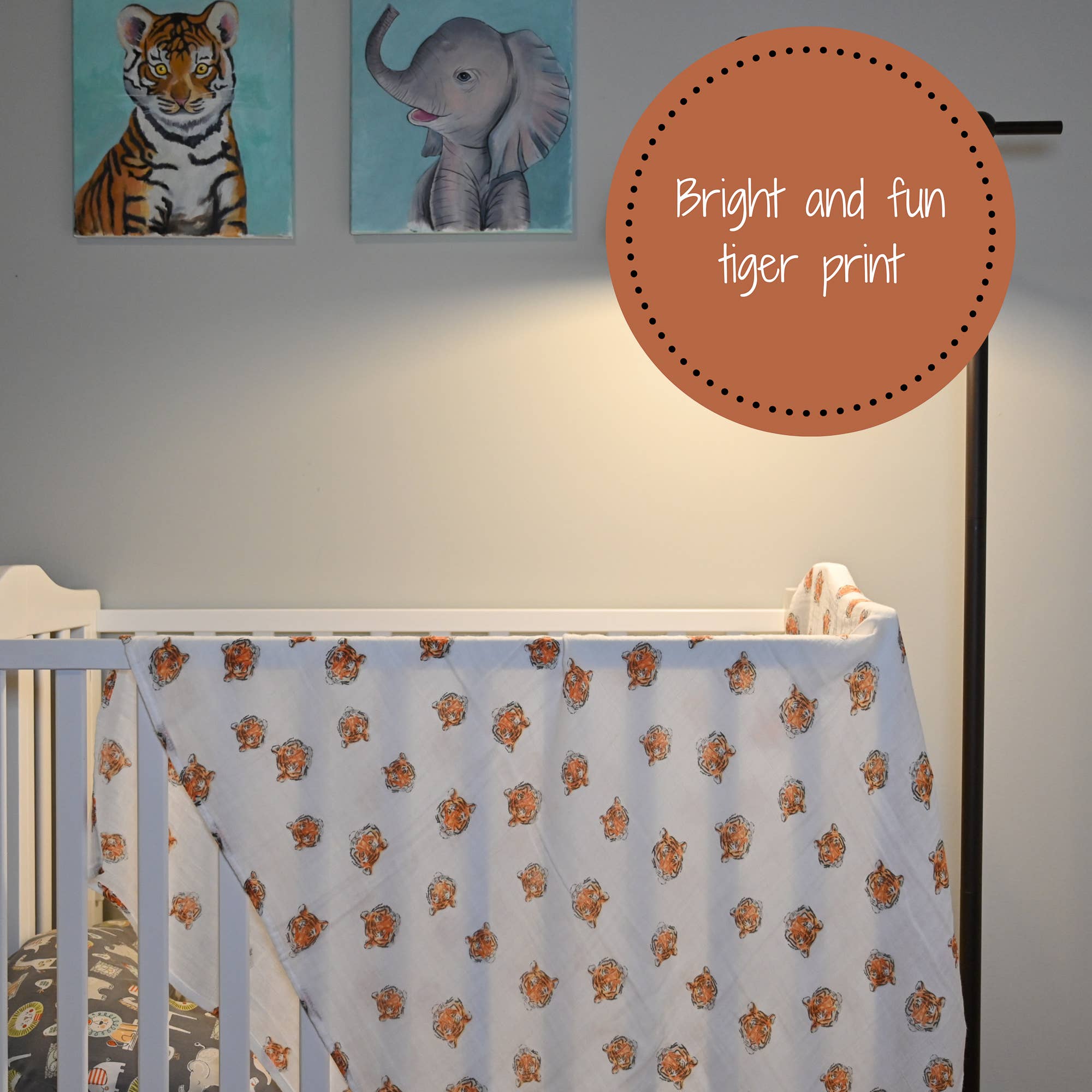 You're Roar-some Baby Muslin Swaddle Blanket