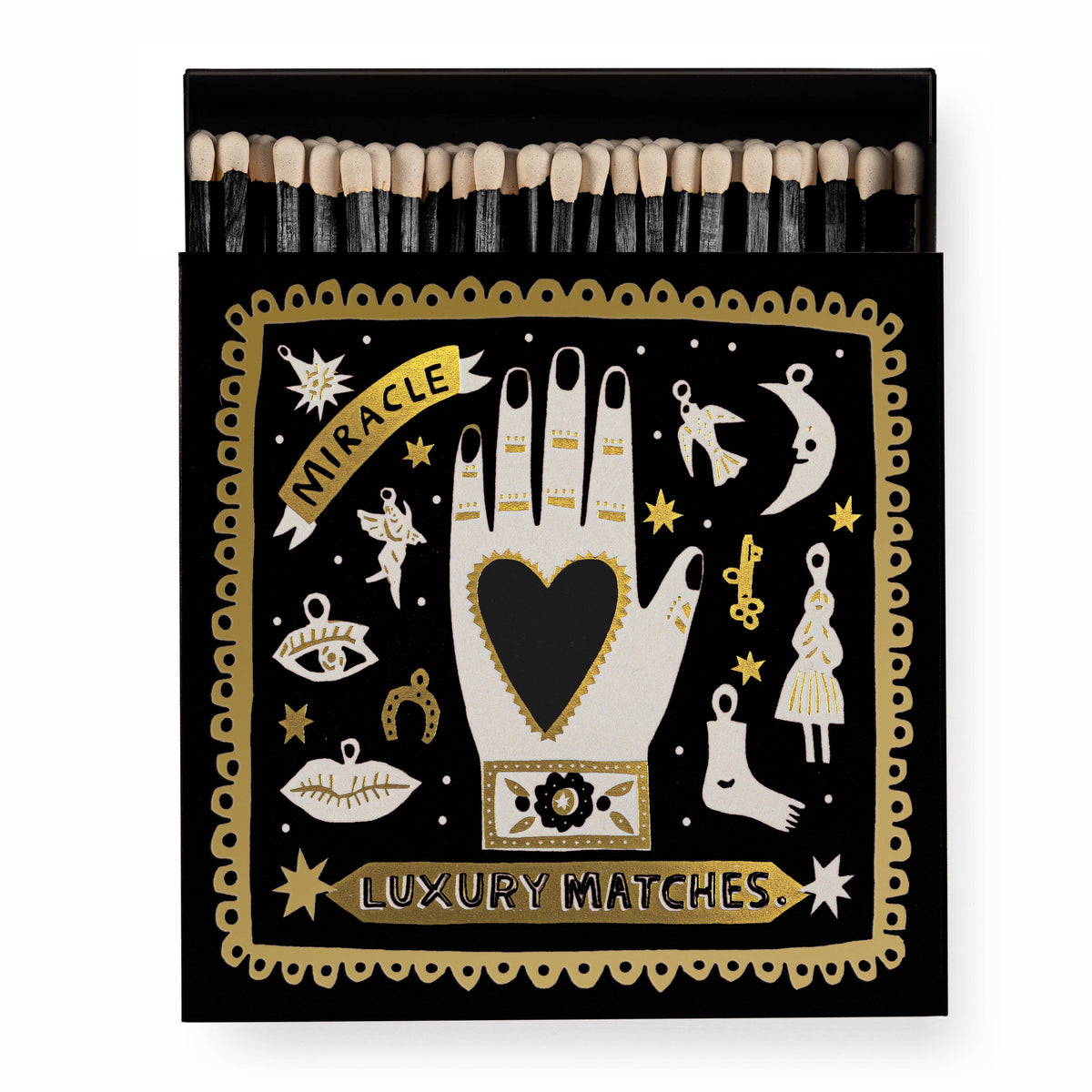 Black Miracle Square - Safety Matches