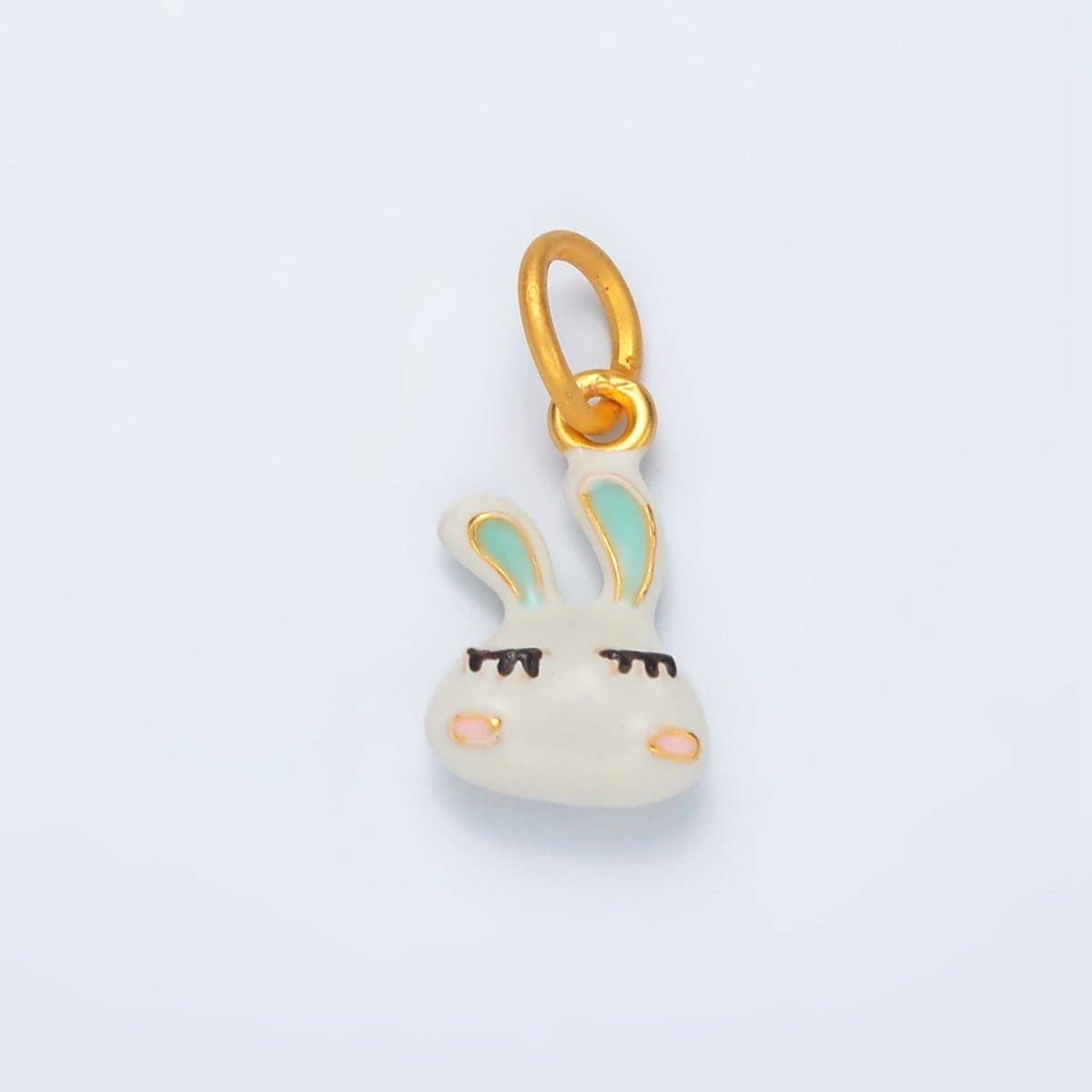 Bunny Rabbit Enamel Charm