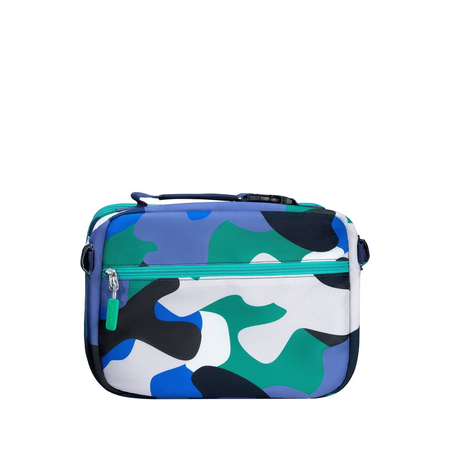 Take flight with the Ellis Lunch Bag in Camo Kid Blue/ Green! This unique lunch bag features a playful camo kid blue/ green design, perfect for kids or anyone with a sense of adventure. Keep your lunch fresh and cool while showing off your fun personality. 