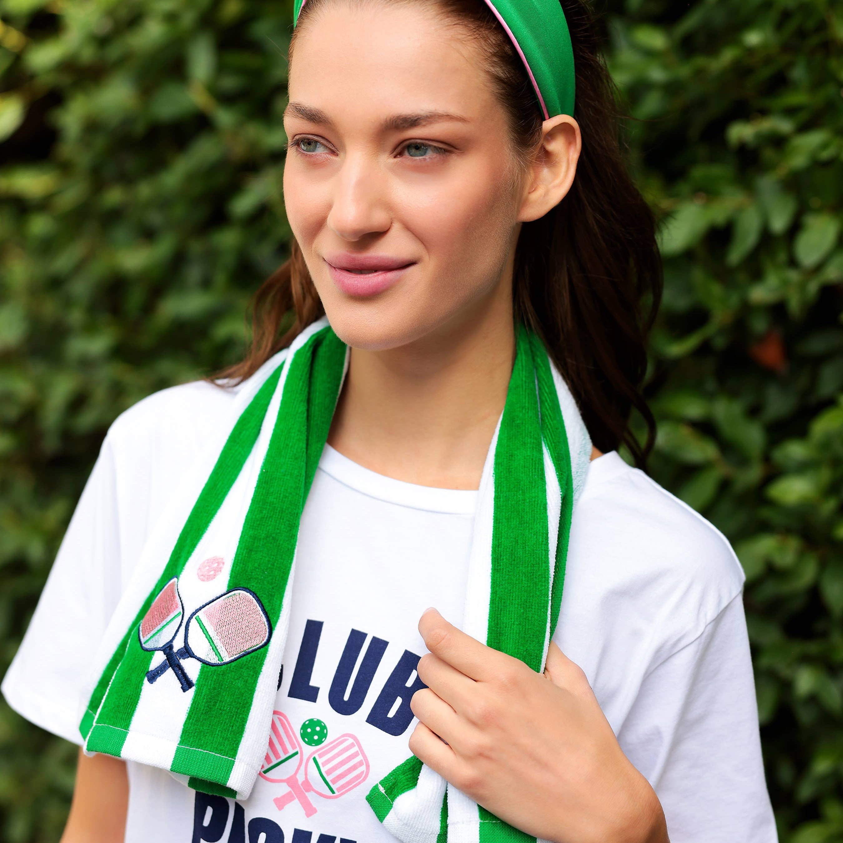 Paddles Stripe Pickleball Towel