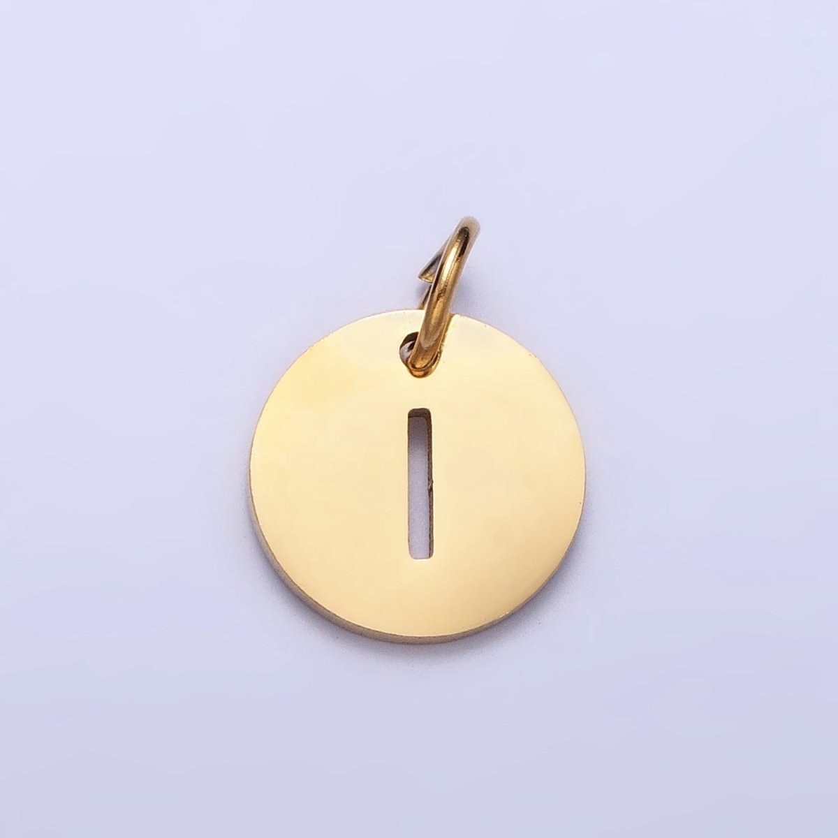 Round Initial Cut-out Charm