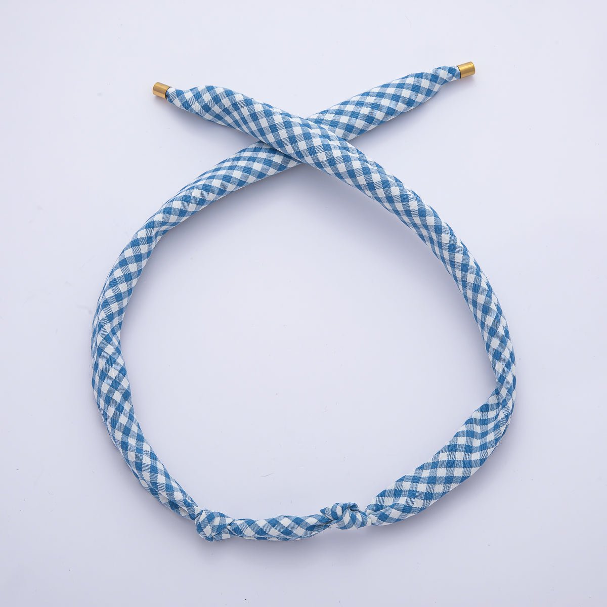 Gingham Bandana Scarf Necklace