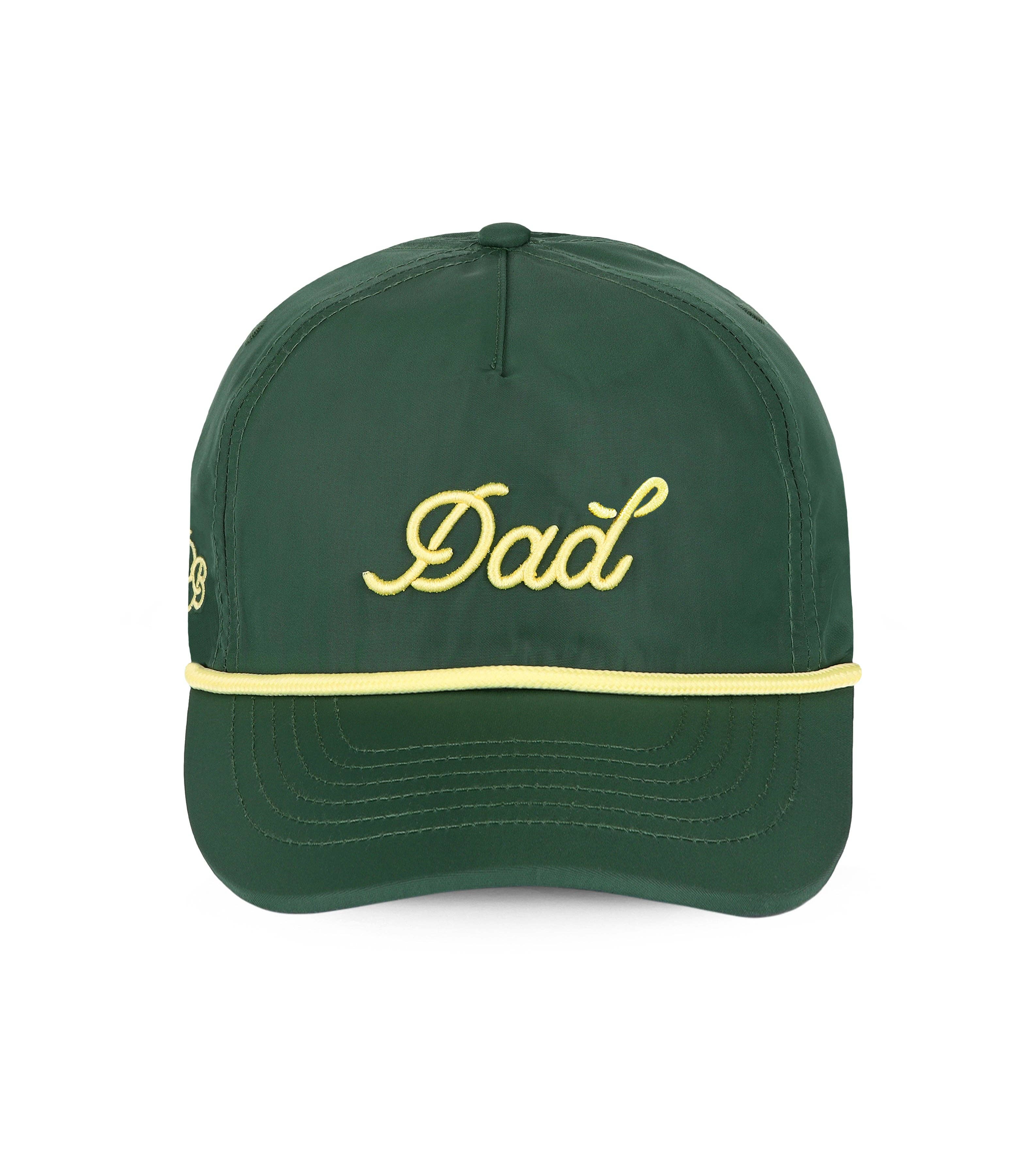 Dad 3D Puff Rope Snapback Hat - Green