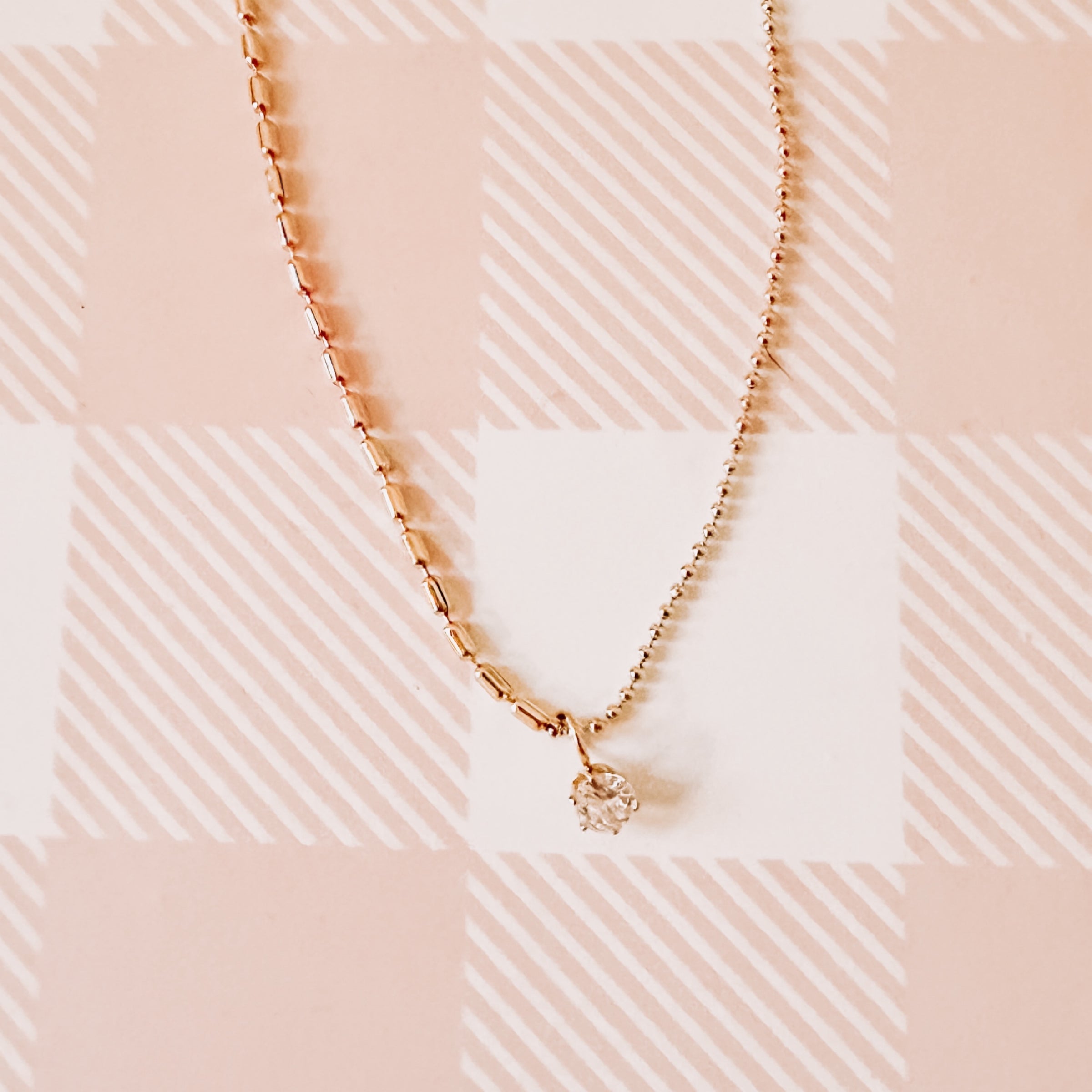 Dew Drop Double Chain Necklace