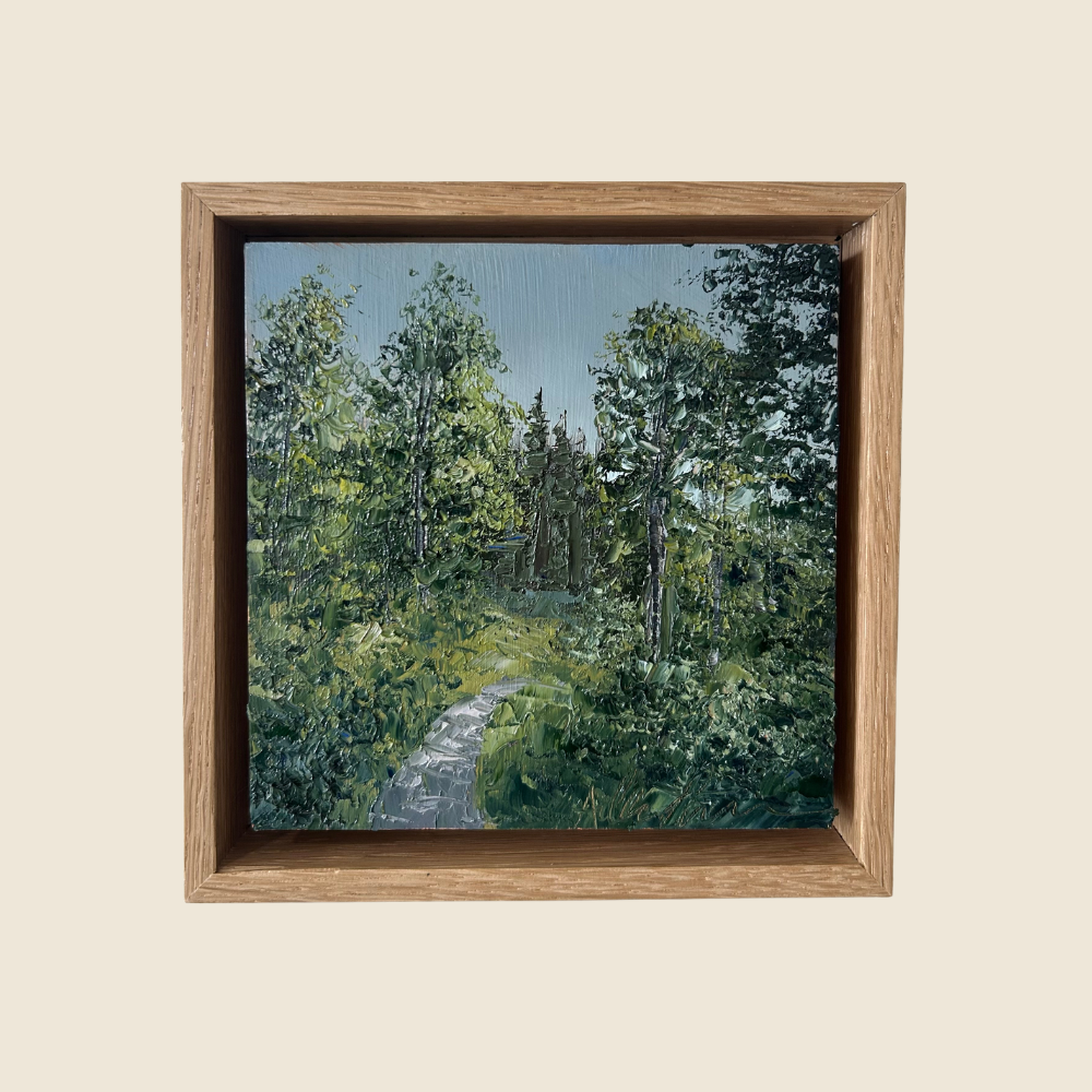 Sun Glimmering Through the Aspens - Original Painting - Flourish Art Show