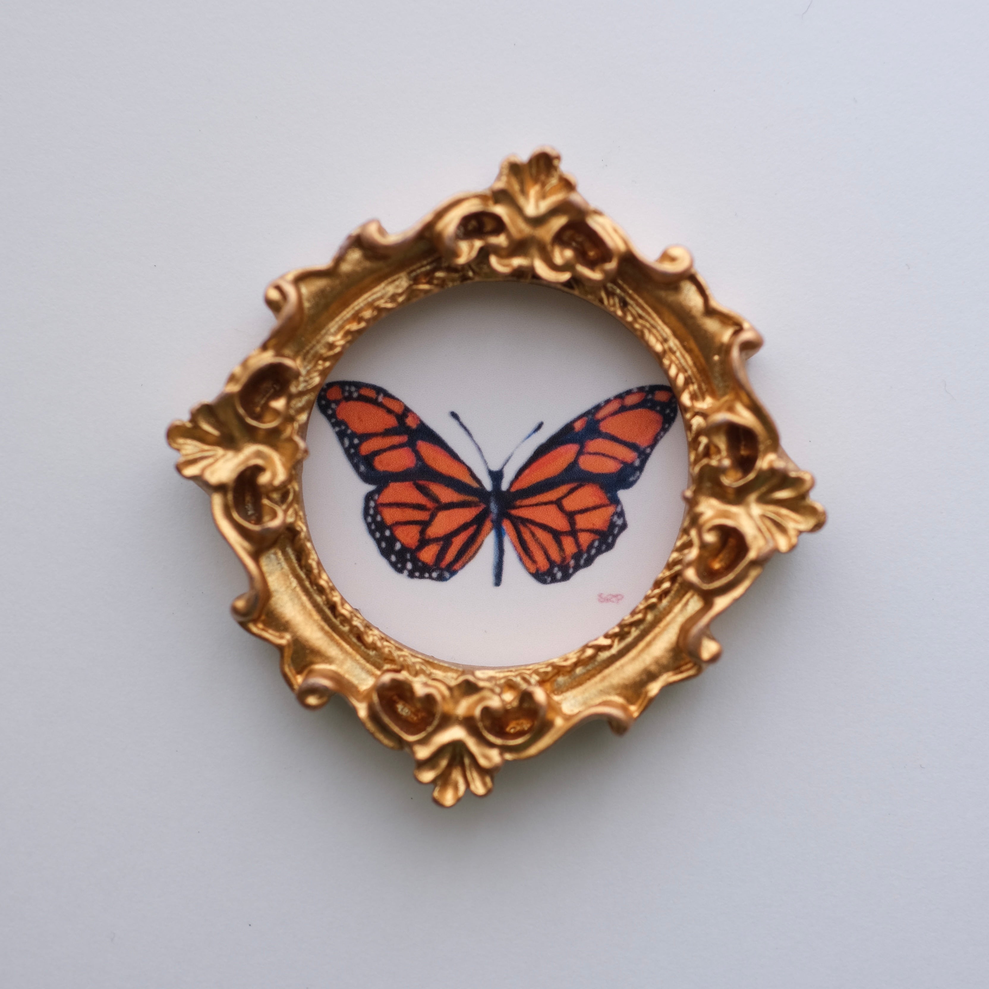 Monarch Butterfly Framed Magnet