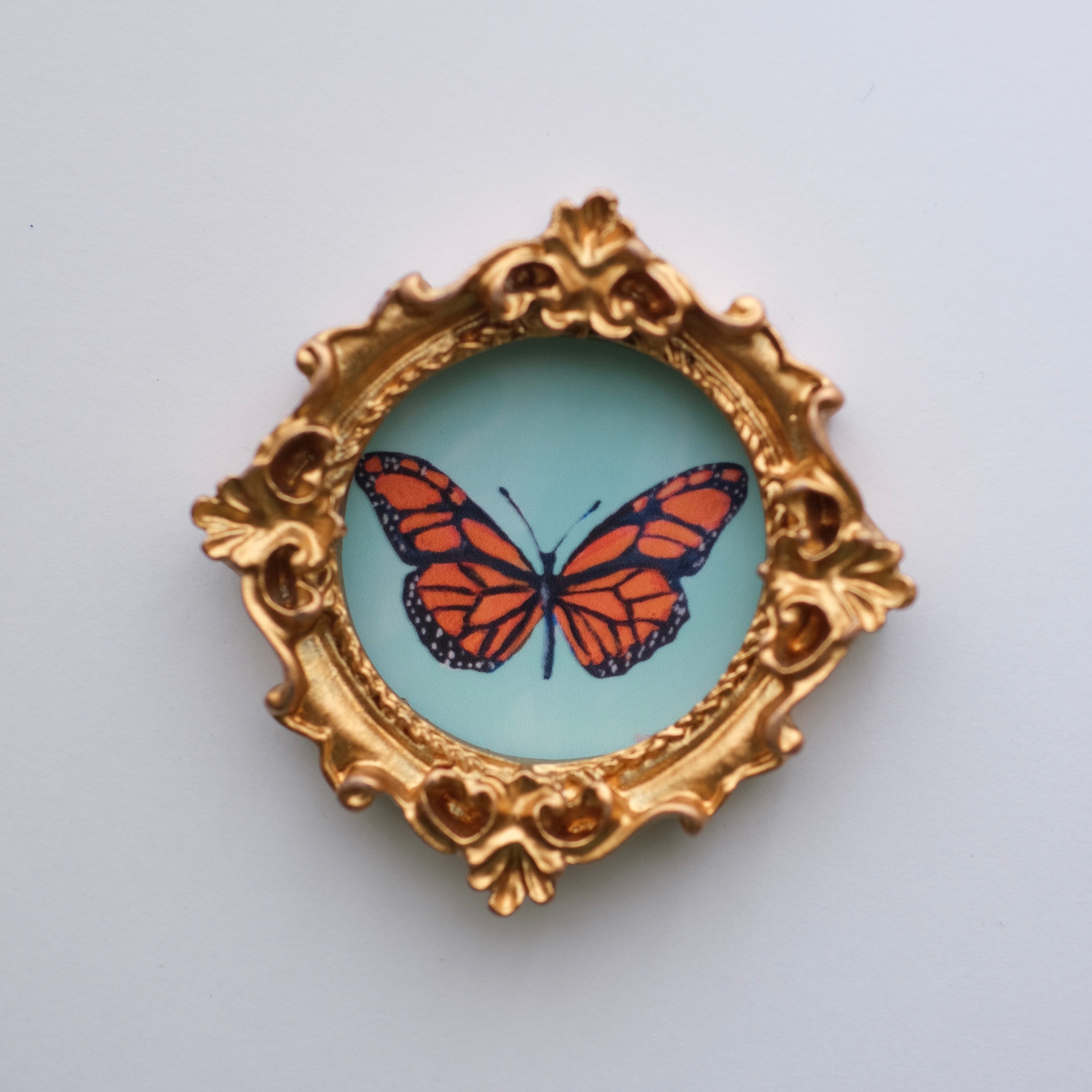 Monarch Butterfly Framed Magnet