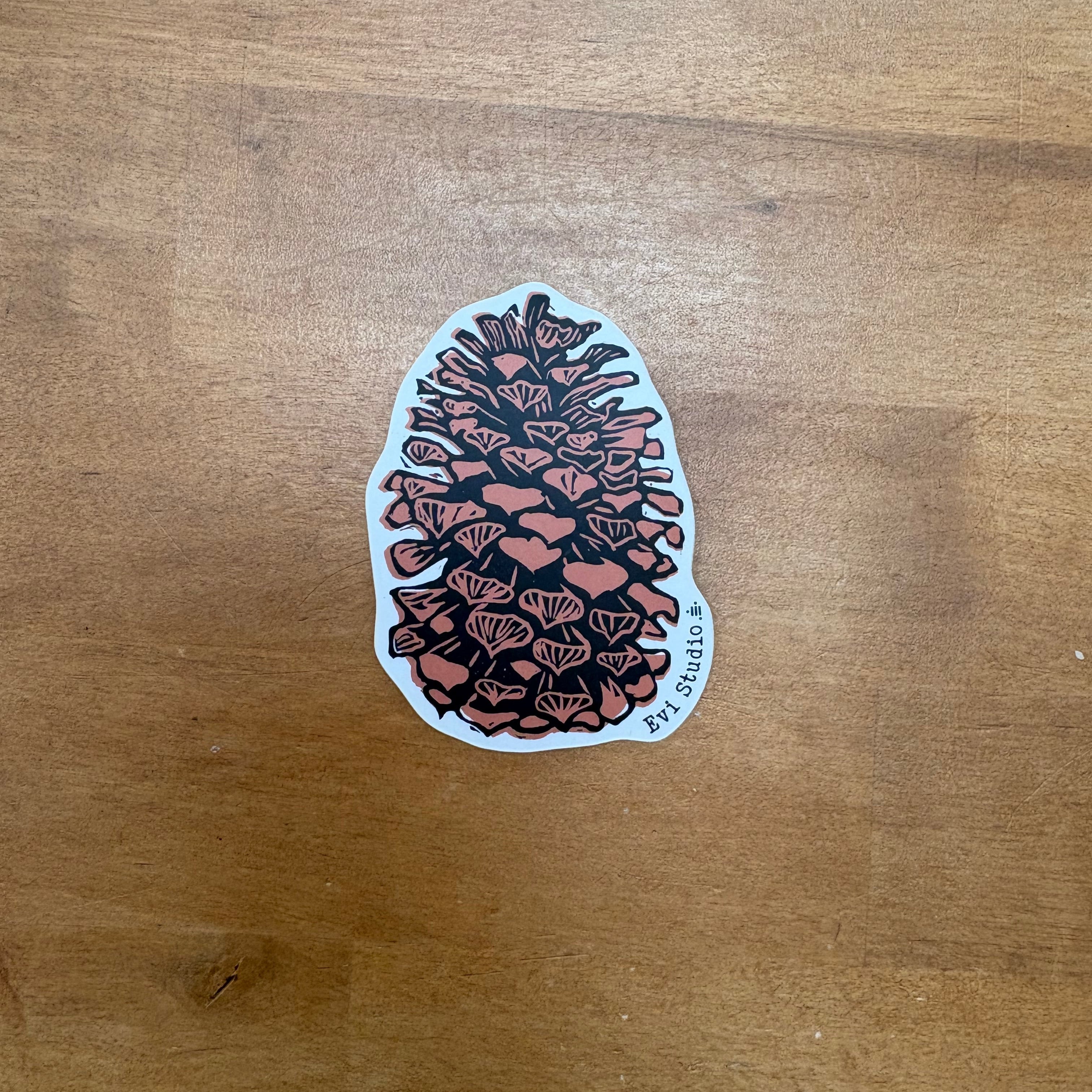 pinecone sticker