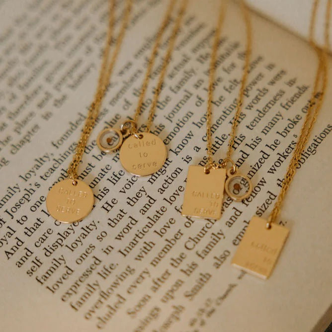 Called to Serve Necklace - Circle Pendant