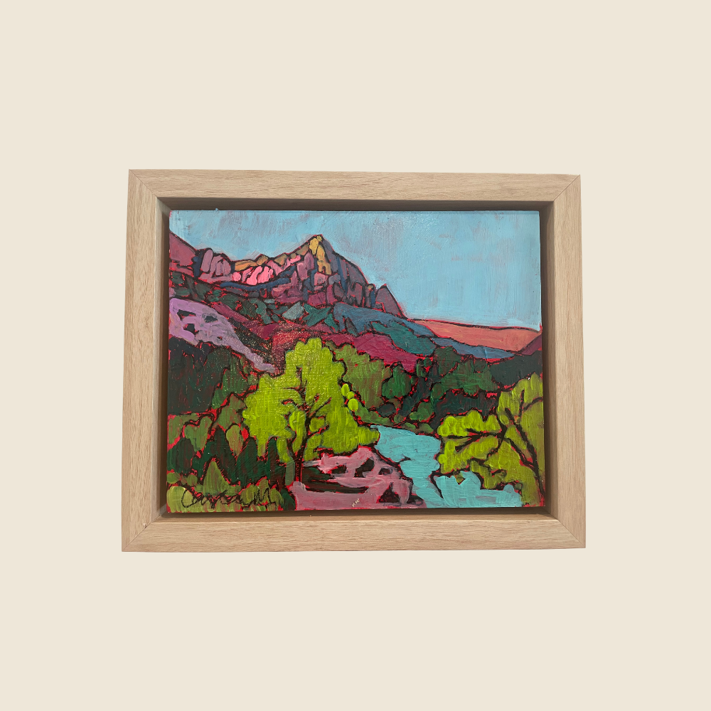 Virgin River in Hot Pink - Original Art - In Color Art Show